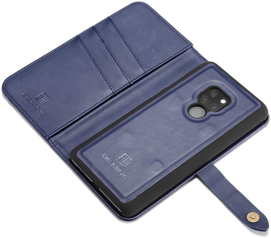 Huawei Mate 20 Leren 2-in-1 Bookcase en Back Cover Hoesje Blauw afbeelding 14