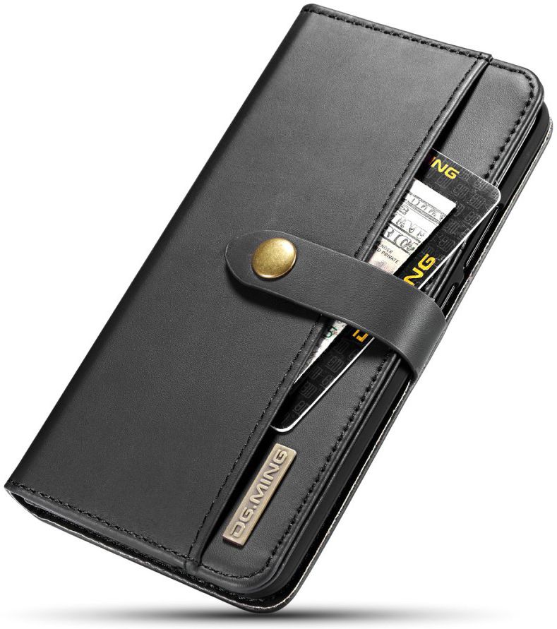 Huawei Mate 20 Lite Leren 2-in-1 Bookcase en Back Cover Hoesje Zwart afbeelding 13