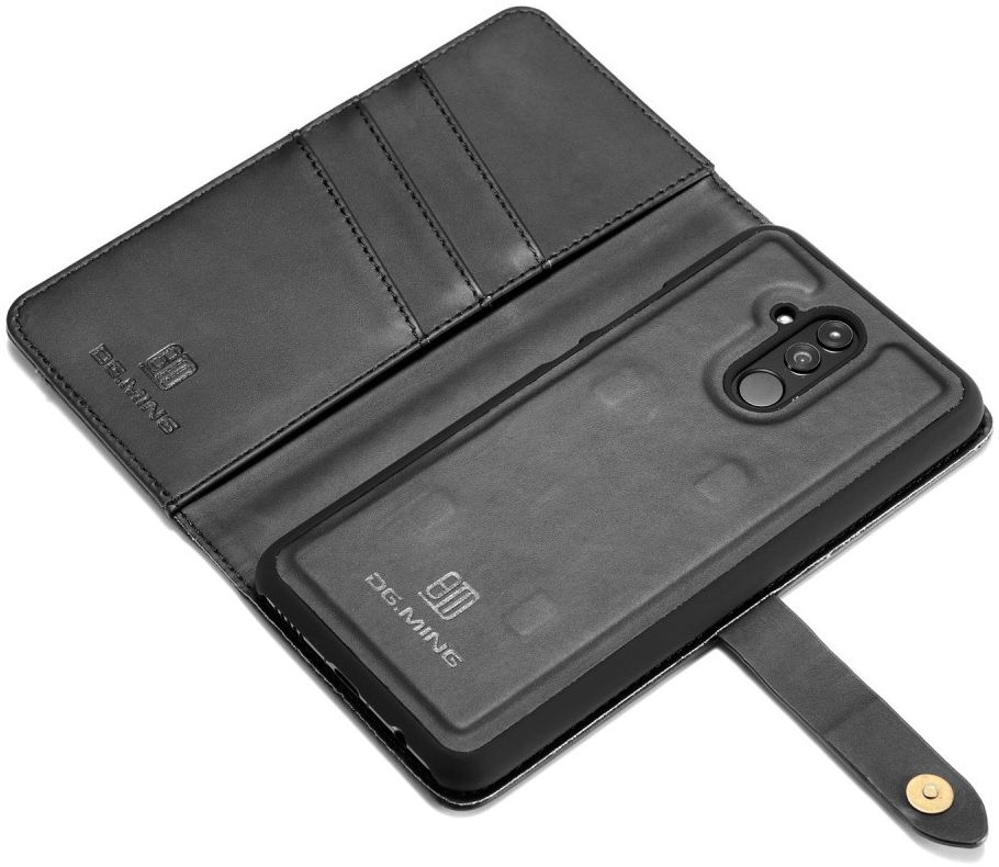 Huawei Mate 20 Lite Leren 2-in-1 Bookcase en Back Cover Hoesje Zwart afbeelding 14