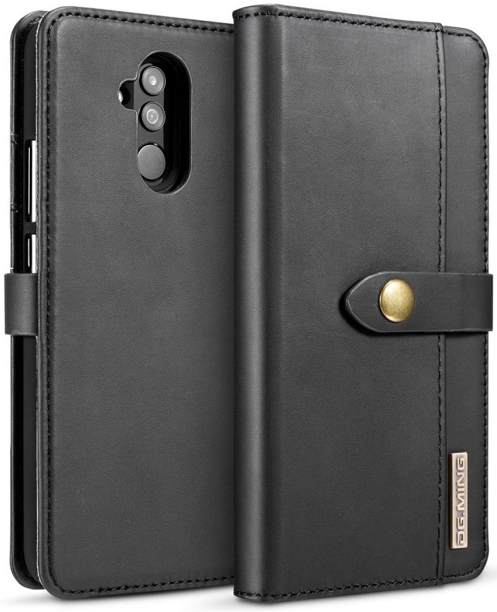 Huawei Mate 20 Lite Leren 2-in-1 Bookcase en Back Cover Hoesje Zwart afbeelding 4