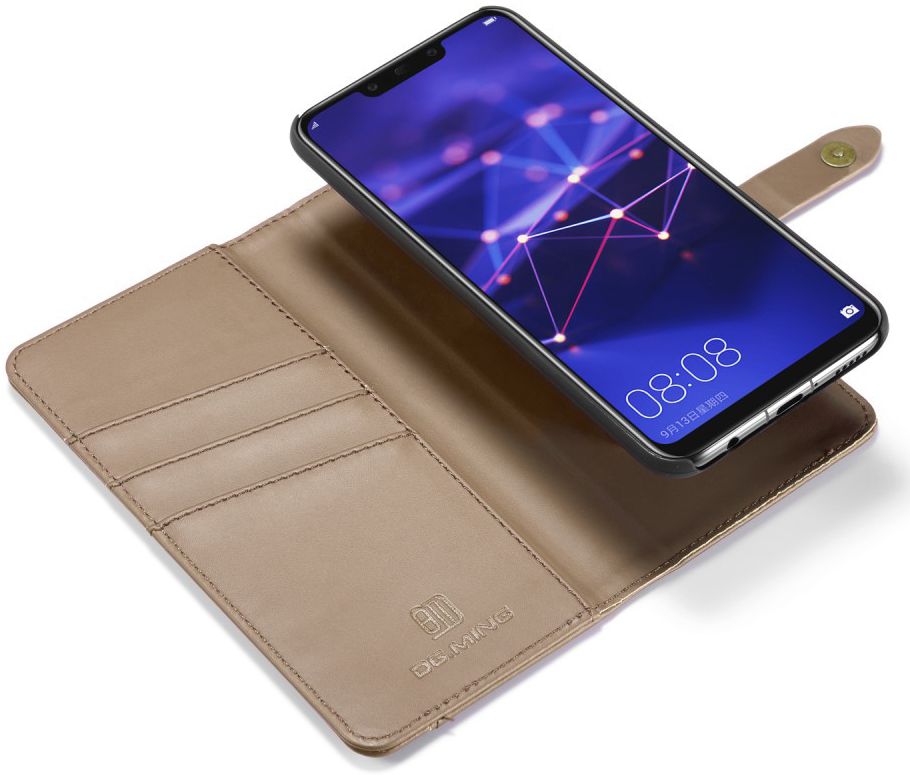 Huawei Mate 20 Lite Leren 2-in-1 Bookcase en Back Cover Hoesje Bruin afbeelding 2