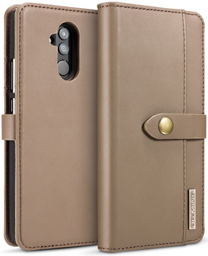 Huawei Mate 20 Lite Leren 2-in-1 Bookcase en Back Cover Hoesje Bruin afbeelding 4