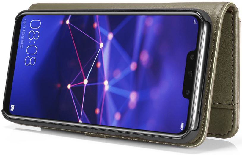 Huawei Mate 20 Lite Leren 2-in-1 Bookcase en Back Cover Hoesje Groen afbeelding 11