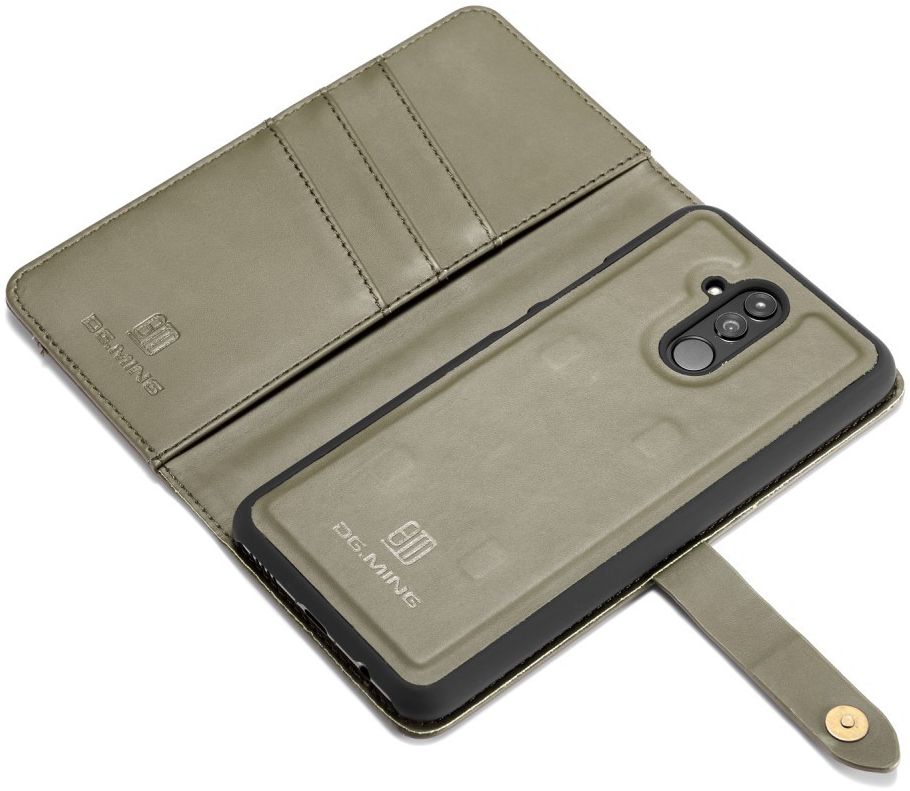 Huawei Mate 20 Lite Leren 2-in-1 Bookcase en Back Cover Hoesje Groen afbeelding 5
