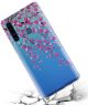 Samsung Galaxy A9 (2018) Transparant Hoesje met Print Blossom Flower