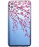 Honor 10 Lite Transparant Hoesje met Print Blossom Flower