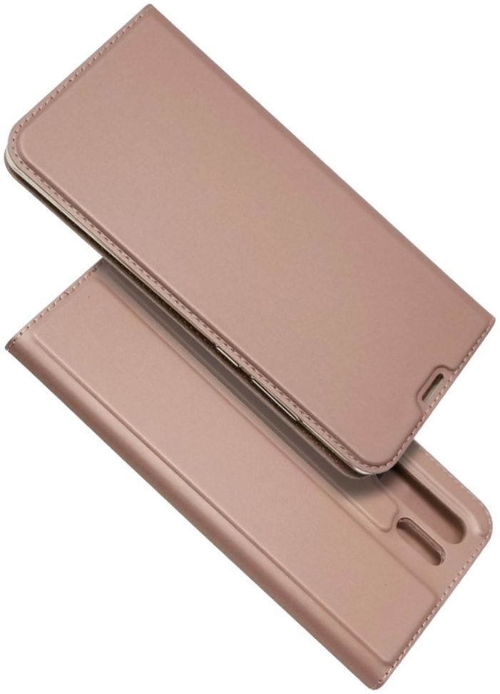 Huawei P30 Pro Flip Hoesje met Kaart Houder Roze Goud afbeelding 13