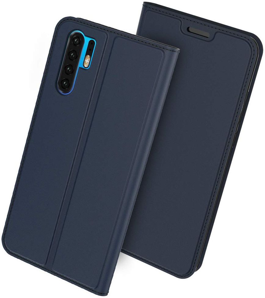 Huawei P30 Pro Flip Hoesje met Kaart Houder Blauw afbeelding 1