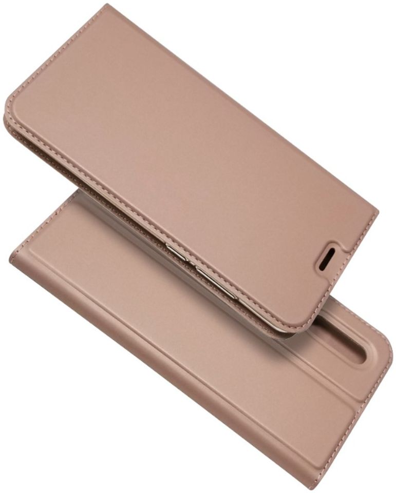 Huawei P30 Flip Hoesje met Kaart Houder Rose Goud afbeelding 4