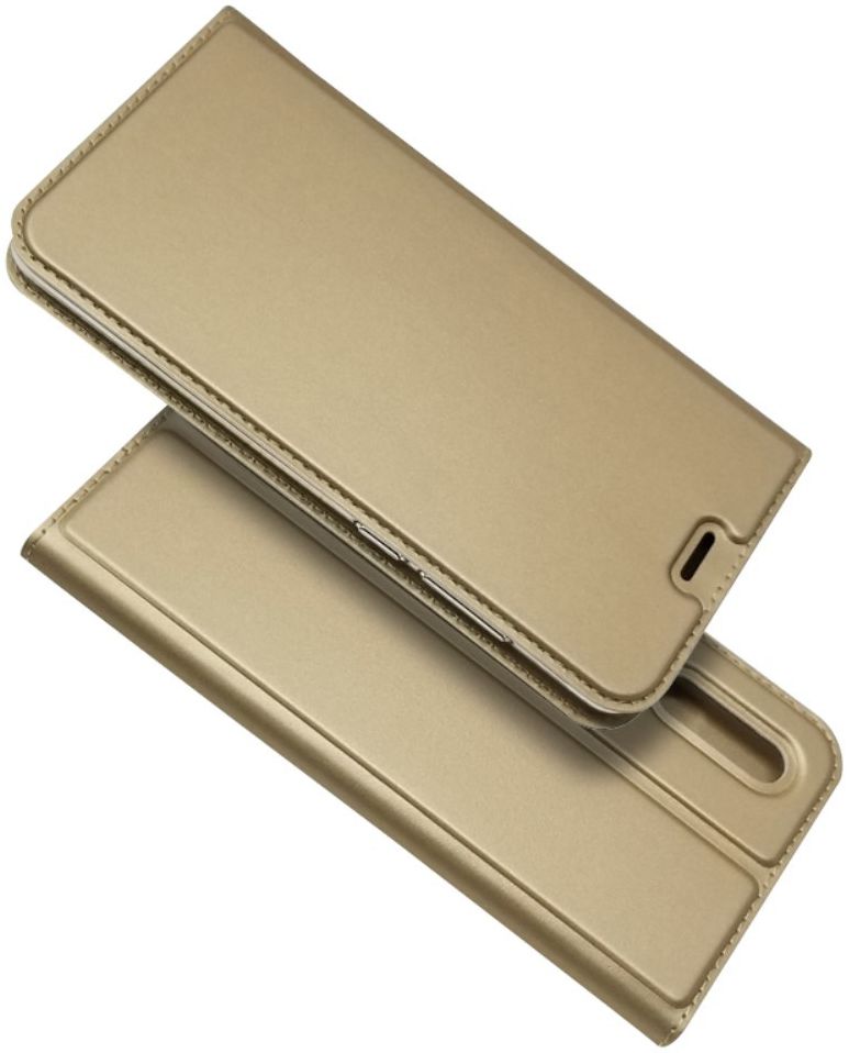 Huawei P30 Flip Hoesje met Kaart Houder Goud afbeelding 5