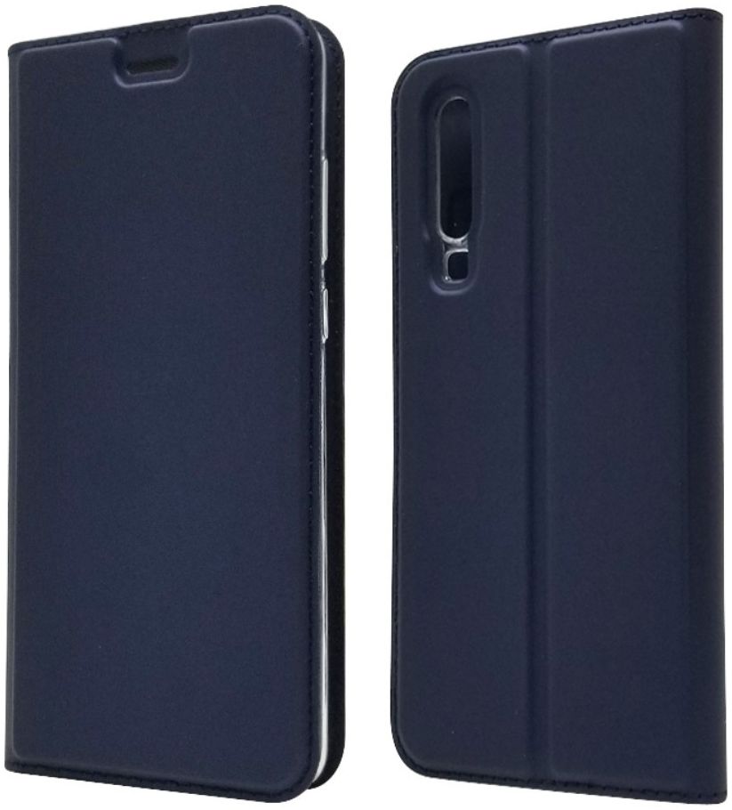 Huawei P30 Flip Hoesje met Kaart Houder Blauw afbeelding 1