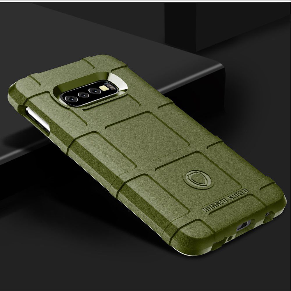 Samsung Galaxy S10E Anti-Shock Hybride Hoesje Groen afbeelding 2