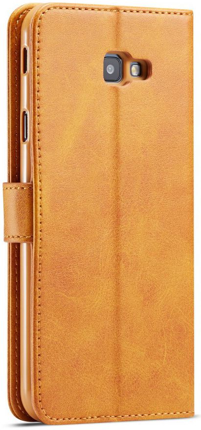 Samsung Galaxy J4 Plus Book Case Portemonnee Bookcase Hoesje Bruin afbeelding 1