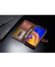 Samsung Galaxy J4 Plus Book Case Portemonnee Bookcase Hoesje Coffee