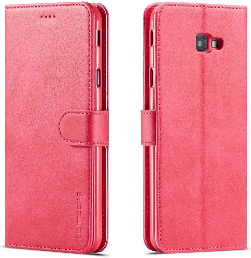Samsung Galaxy J4 Plus Book Case Portemonnee Hoesje Roze afbeelding 2