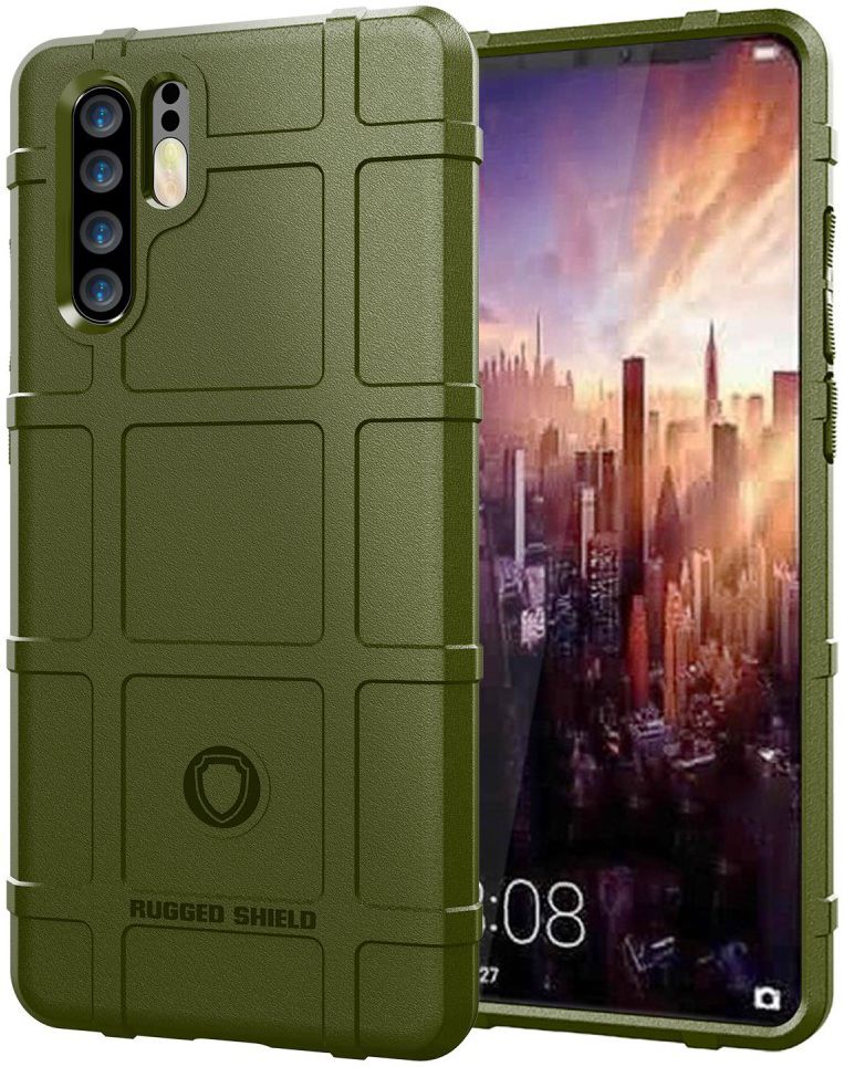 Huawei P30 Pro Anti-Shock Hybride Hoesje Groen afbeelding 11
