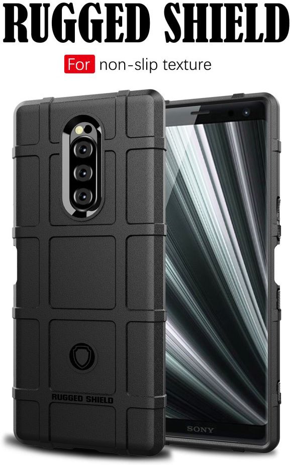 Sony Xperia 1 Anti-Shock Hybride Hoesje Zwart afbeelding 10