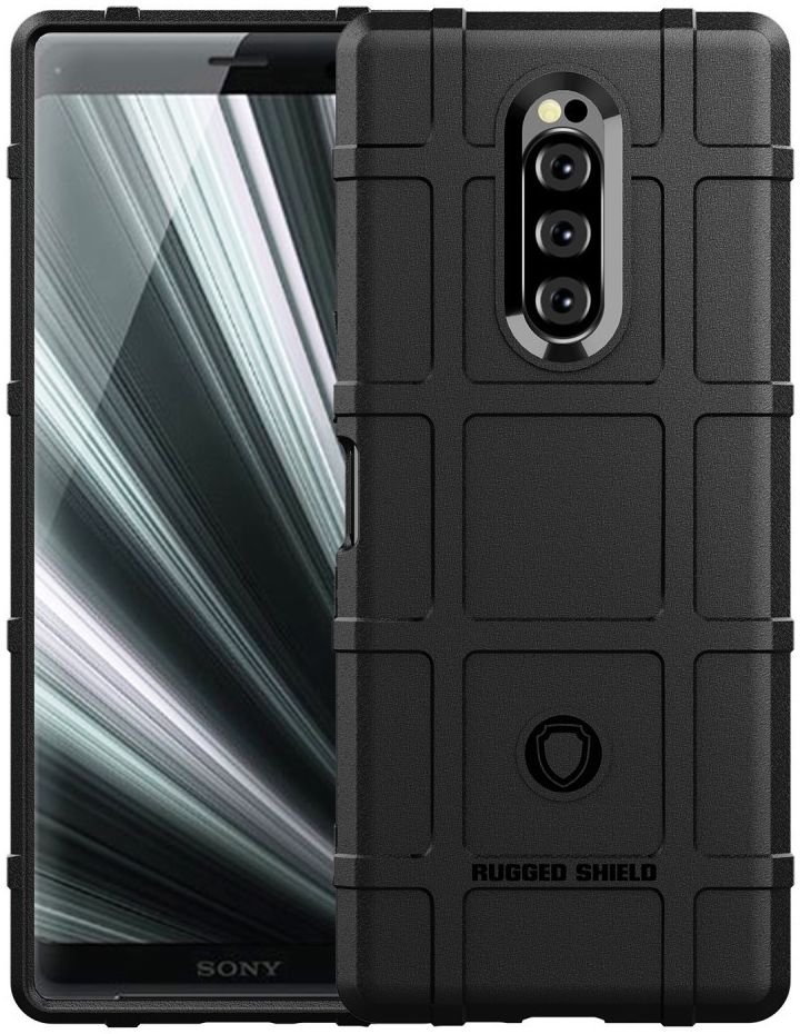 Sony Xperia 1 Anti-Shock Hybride Hoesje Zwart afbeelding 7