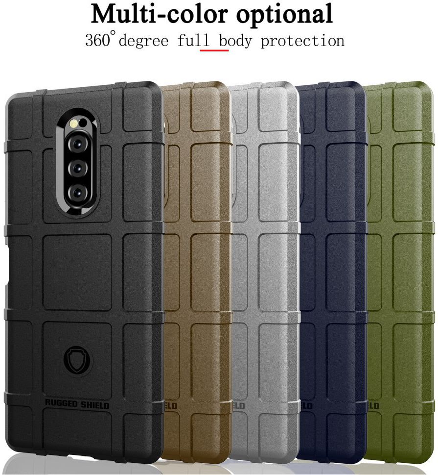 Sony Xperia 1 Anti-Shock Hybride Hoesje Zwart afbeelding 9
