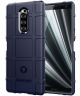 Sony Xperia 1 Anti-Shock Hybride Hoesje Blauw