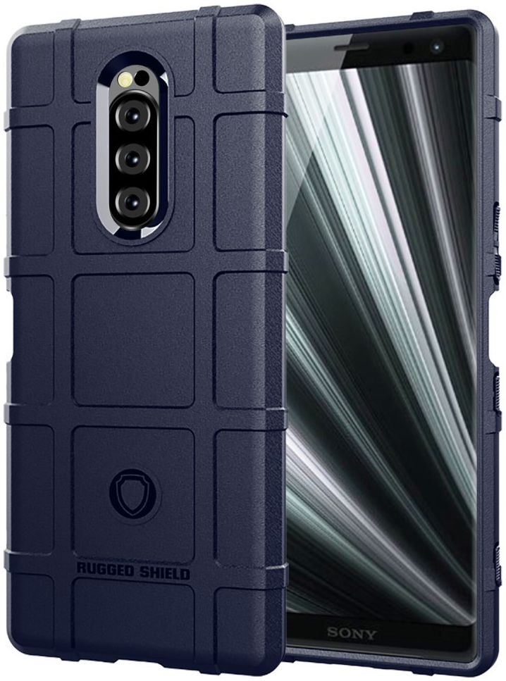 Sony Xperia 1 Anti-Shock Hybride Hoesje Blauw afbeelding 1