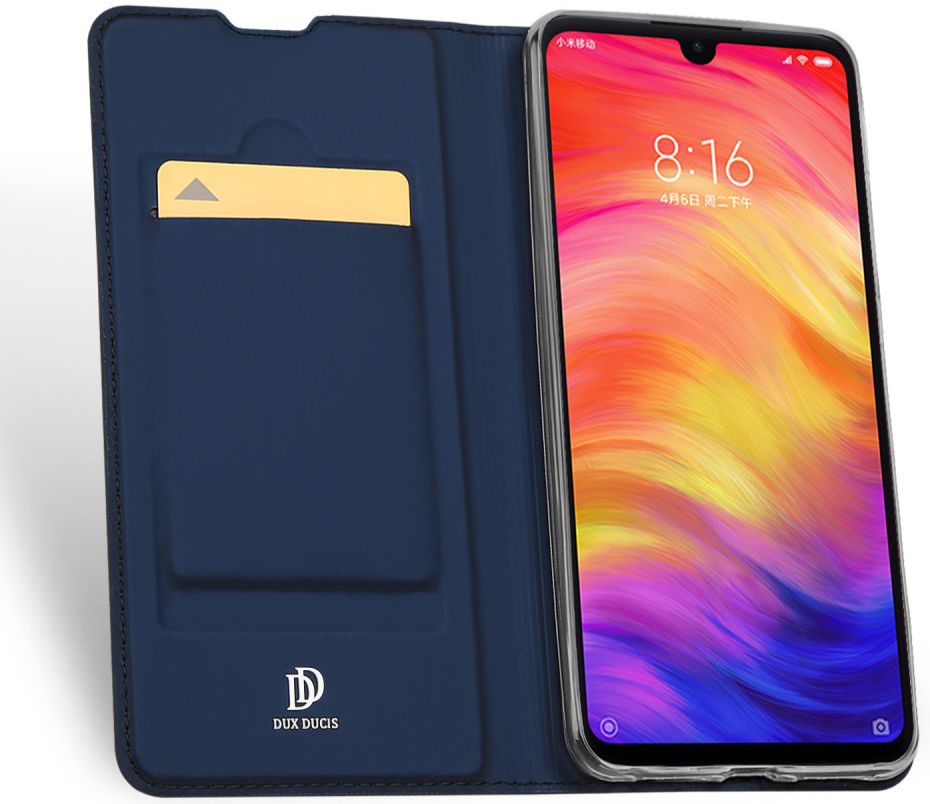 Dux Ducis Skin Pro Series Xiaomi Redmi Note 7 Flip Hoesje Blauw afbeelding 2