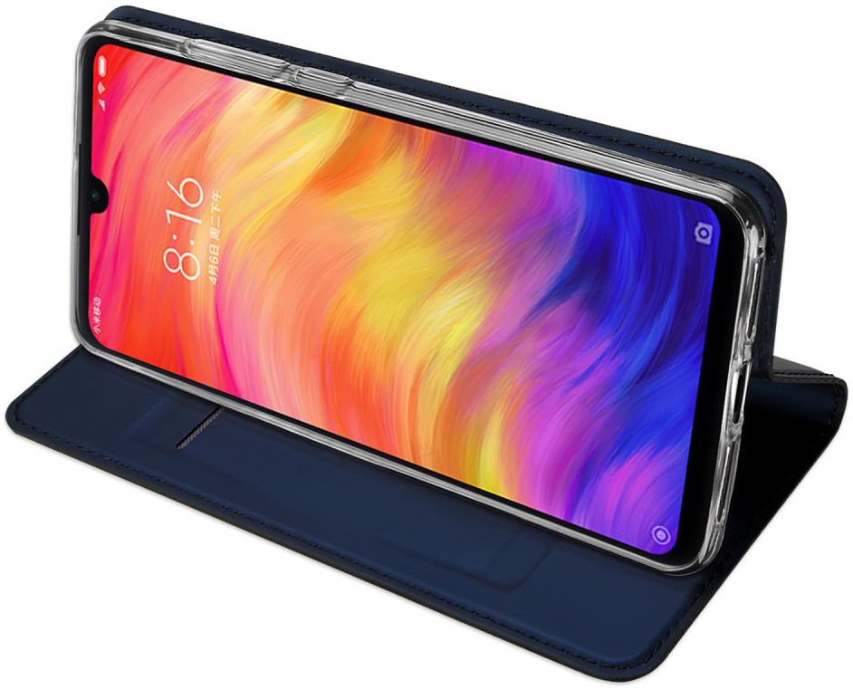 Dux Ducis Skin Pro Series Xiaomi Redmi Note 7 Flip Hoesje Blauw afbeelding 4