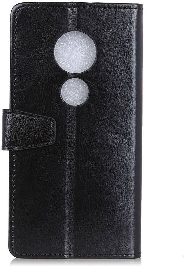 Motoro Moto G7 Play Kunstleren Portemonnee Hoesje Zwart afbeelding 3