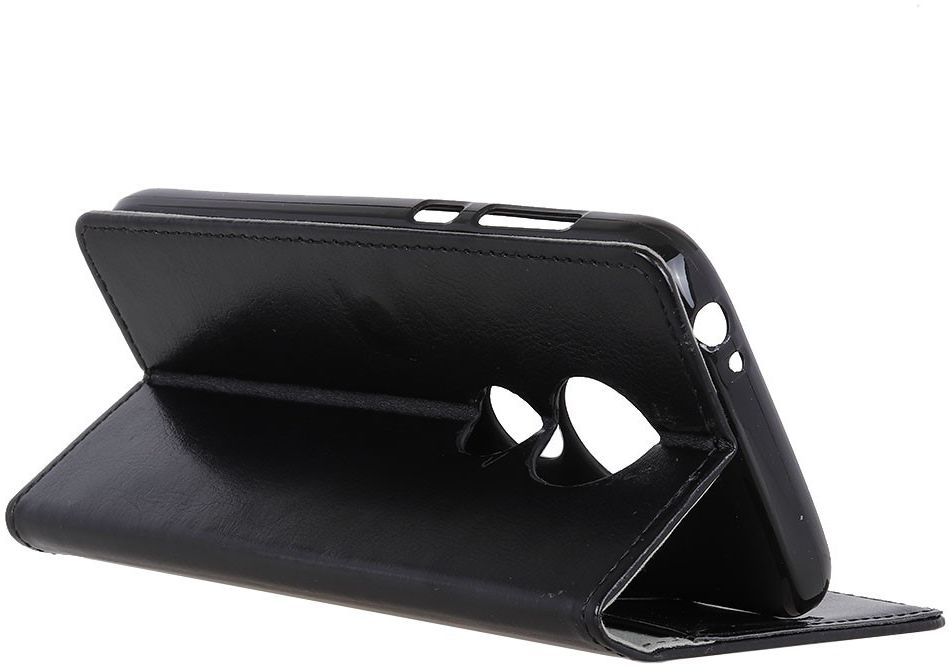 Motoro Moto G7 Play Kunstleren Portemonnee Hoesje Zwart afbeelding 6