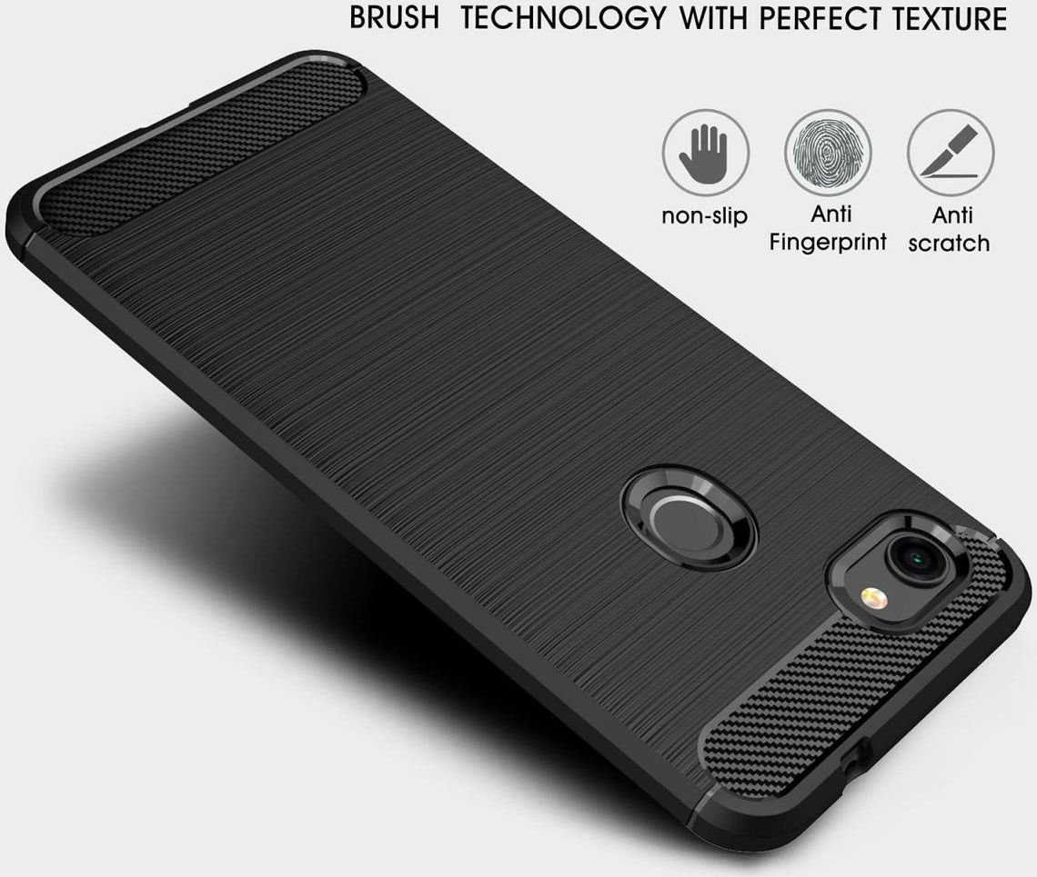 Google Pixel 3A XL Geborsteld TPU Hoesje Rood afbeelding 10