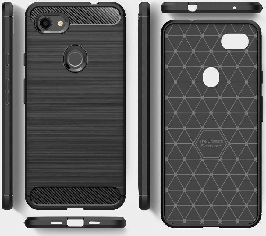 Google Pixel 3A XL Geborsteld TPU Hoesje Rood afbeelding 6
