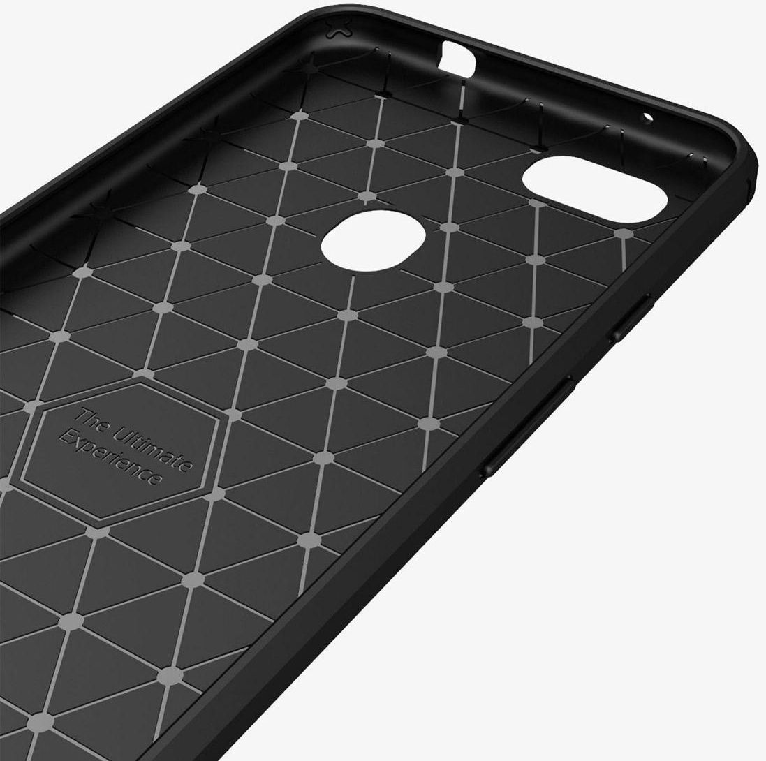 Google Pixel 3A XL Geborsteld TPU Hoesje Rood afbeelding 8