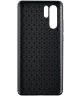 Huawei P30 Pro Carbon Fiber Geborsteld Hoesje Zwart
