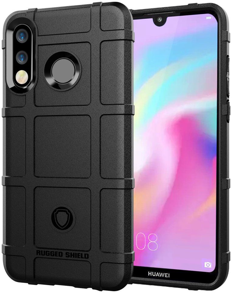 Huawei P30 Lite Anti-Shock TPU Backcover Zwart afbeelding 2
