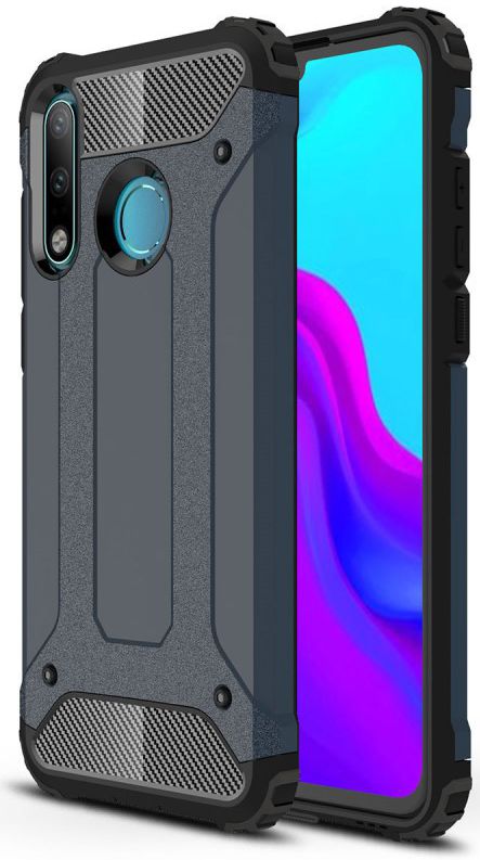 Huawei P30 Lite Hoesje Shock Proof Hybride Backcover Blauw afbeelding 1