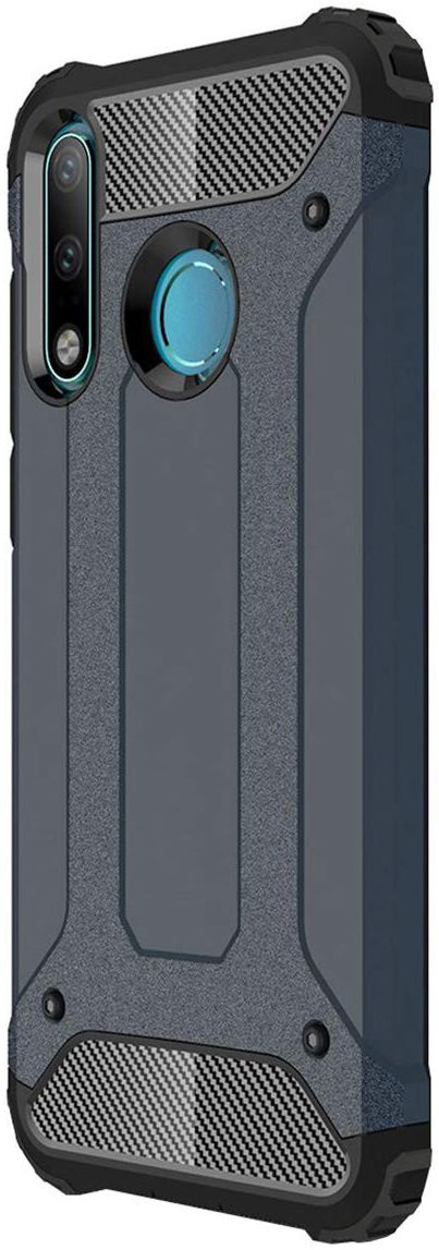 Huawei P30 Lite Hoesje Shock Proof Hybride Backcover Blauw afbeelding 7