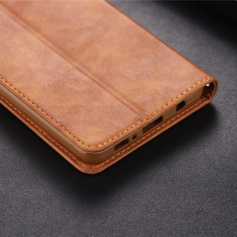 Samsung Galaxy S10 Plus Leren Stand Portemonnee Hoesje Bruin afbeelding 15