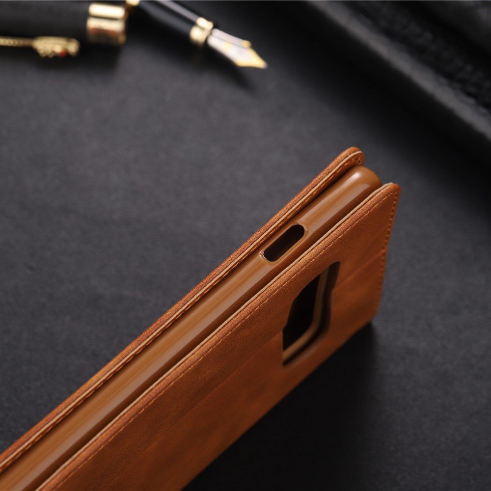 Samsung Galaxy S10 Plus Leren Stand Portemonnee Hoesje Bruin afbeelding 16