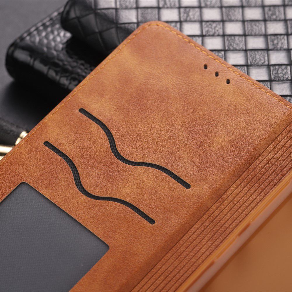 Samsung Galaxy S10 Plus Leren Stand Portemonnee Hoesje Bruin afbeelding 17