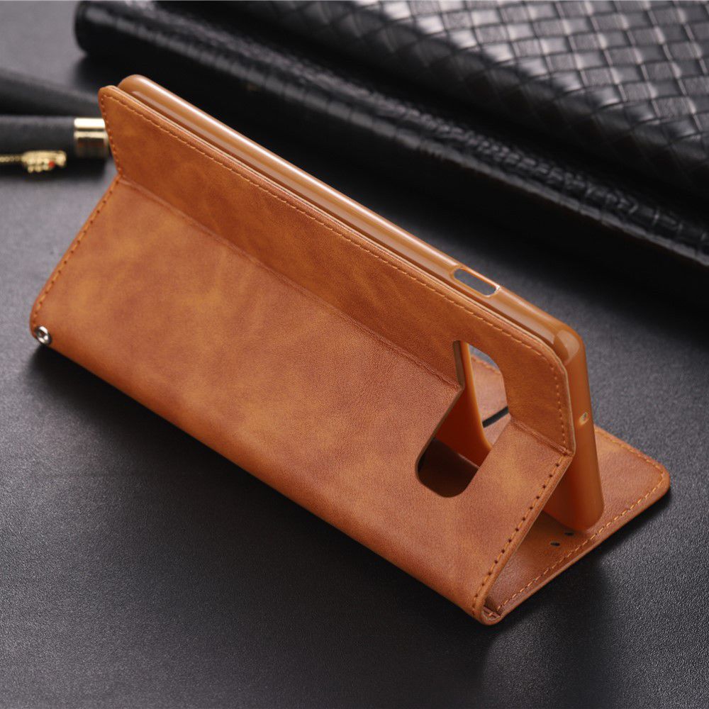 Samsung Galaxy S10 Plus Leren Stand Portemonnee Hoesje Bruin afbeelding 18