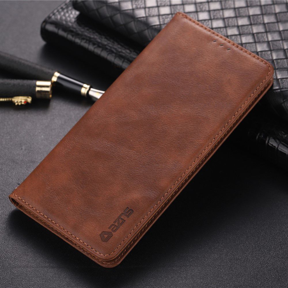 Samsung Galaxy S10 Plus Leren Stand Portemonnee Hoesje Coffee afbeelding 3