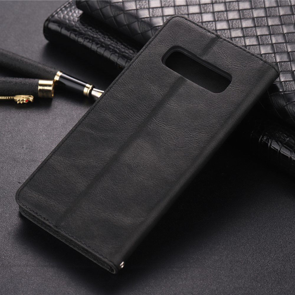 Samsung Galaxy S10 Plus Leren Stand Portemonnee Hoesje Zwart afbeelding 6