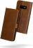 Rosso Deluxe Samsung Galaxy S10E Hoesje Echt Leer Book Case Bruin afbeelding 2