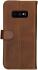 Rosso Deluxe Samsung Galaxy S10E Hoesje Echt Leer Book Case Bruin afbeelding 9