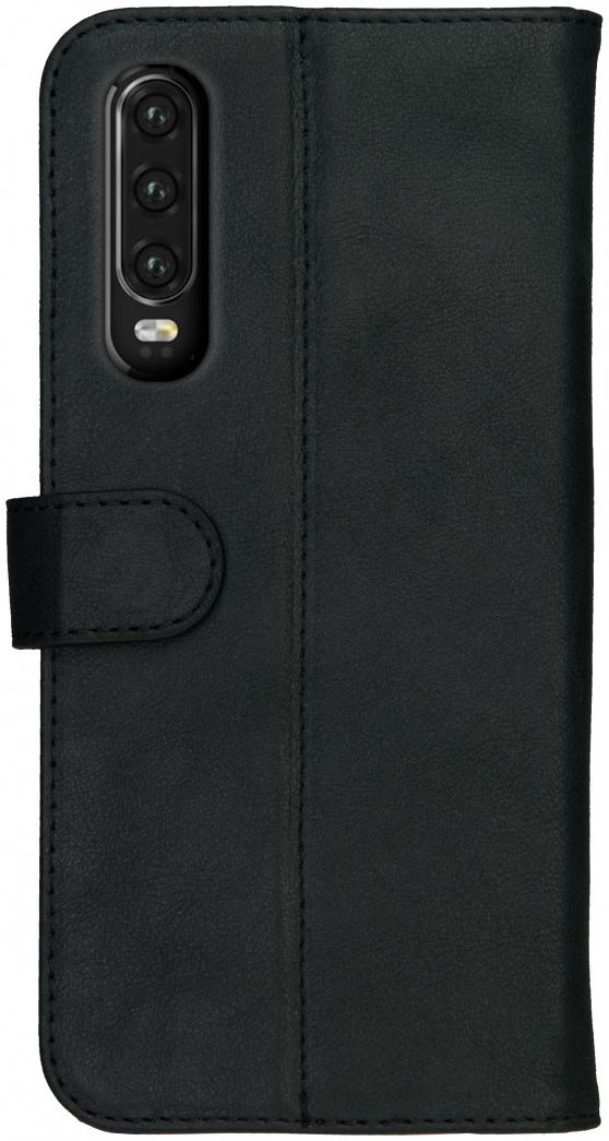 Rosso Deluxe Huawei P30 Hoesje Echt Leer Book Case Zwart afbeelding 9