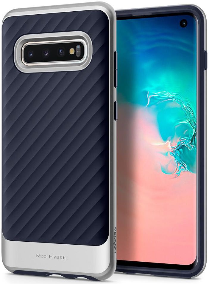 Spigen Neo Hybrid Hoesje Samsung Galaxy S10 Arctic Silver afbeelding 1