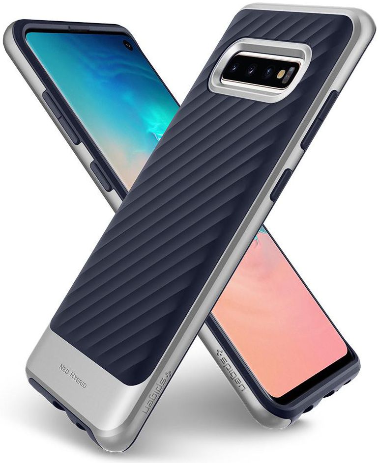 Spigen Neo Hybrid Hoesje Samsung Galaxy S10 Arctic Silver afbeelding 2