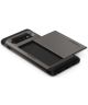 Spigen Slim Armor Card Holder Case Samsung Galaxy S10 Hoesje Gunmetal