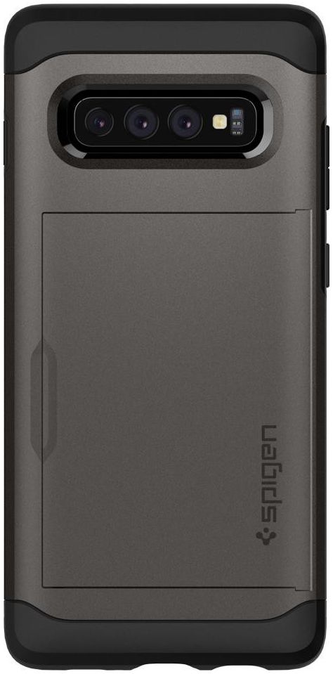 Spigen Slim Armor Card Holder Case Samsung Galaxy S10 Hoesje Gunmetal afbeelding 2
