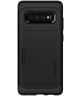 Spigen Slim Armor Card Holder Case Samsung Galaxy S10 Hoesje Zwart